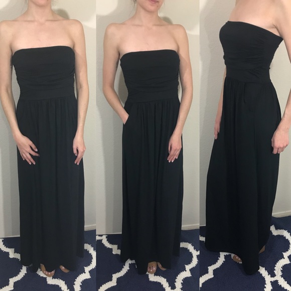 Wine Maxi Dress w Pockets - Picture 3 of 5